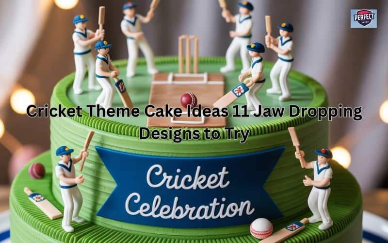 cricket theme cake